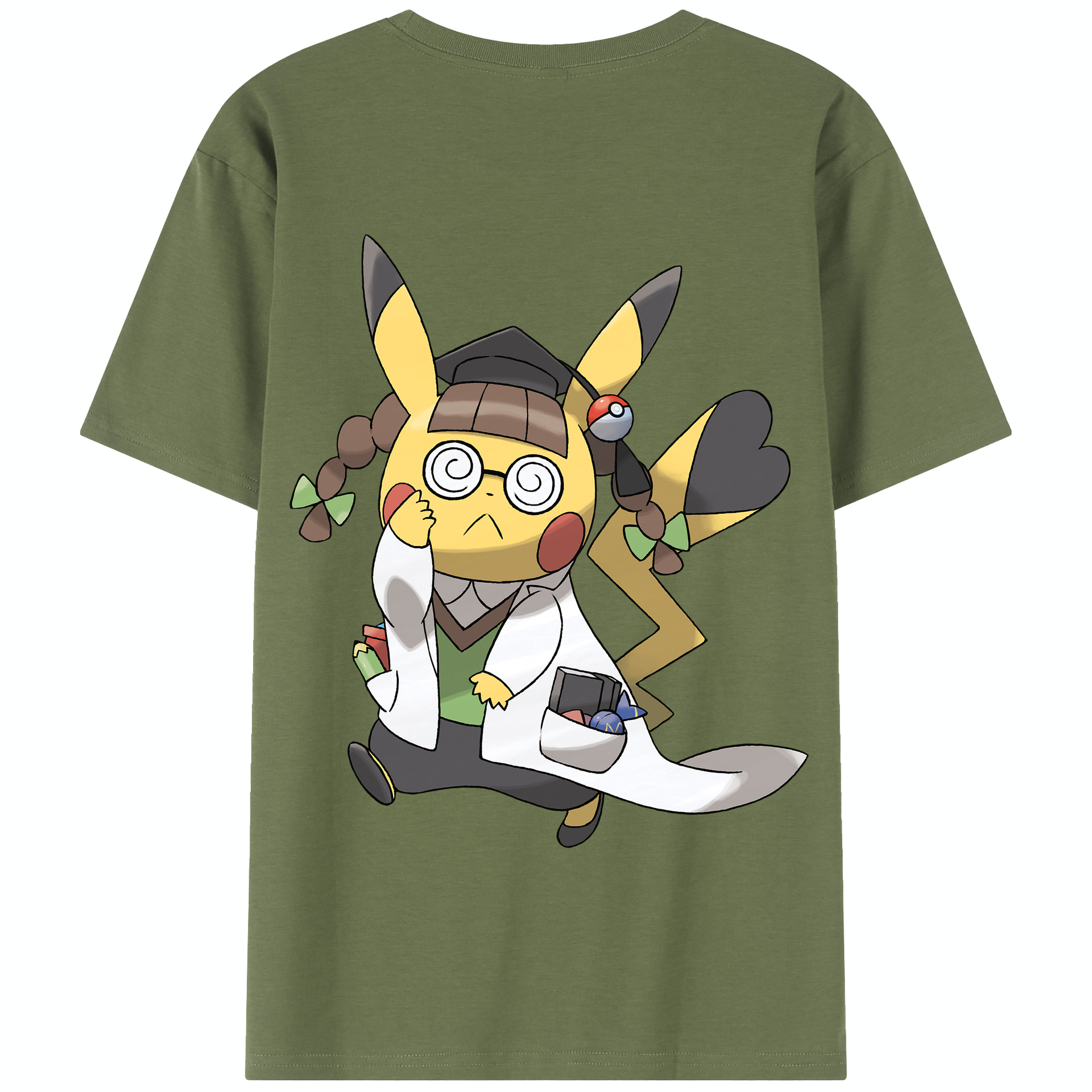 （画像用） ポケットモンスター Pokémon 綿100％半袖Tシャツ（背面プリント）